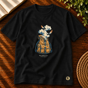 Camiseta Masculina Preta Meu fardo é leve bolsa