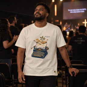 Camiseta Masculina Off White Tudo se fez novo
