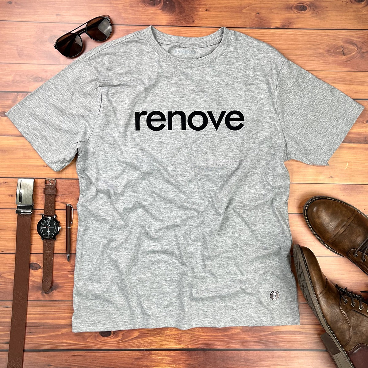 Camiseta Masculina Cinza Renove