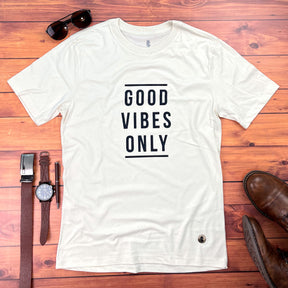 Camiseta Masculina Off White Good vibes only