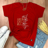 Camiseta Feminina Vermelha Herdeira