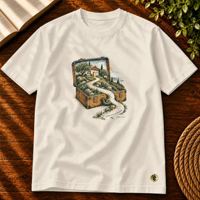 Camiseta Masculina Off White O Pai corre ao encontro