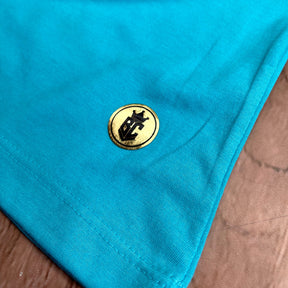 Camiseta Feminina Turquesa Ele Vive Ele Reina Ele Voltará