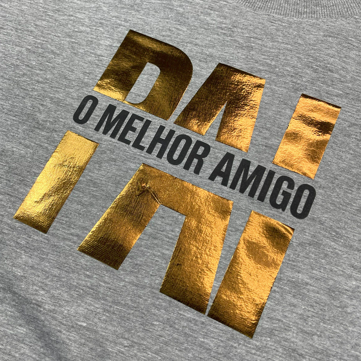 Camiseta Masculina Cinza Pai Meu Melhor Amigo