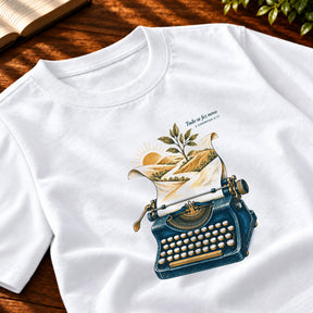 Camiseta Masculina Branca Tudo se fez novo