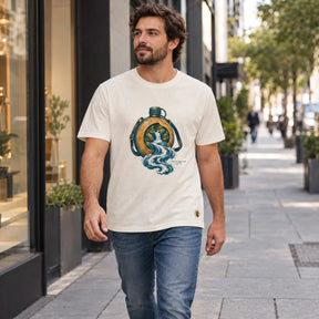 Camiseta Masculina Off White Rios de água viva