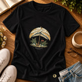 Camiseta Feminina Preta Refúgio sob Suas asas