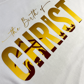 Camiseta Feminina Branca The Birth Of Christ