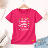 Camiseta Feminina  Pink  Deus é Muito Maior 