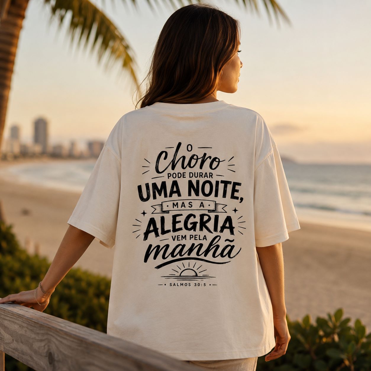 Oversized Off White O Choro Dura uma Noite