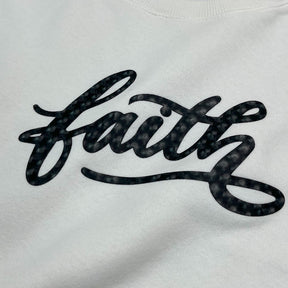 Moletom Off White Aplique Faith