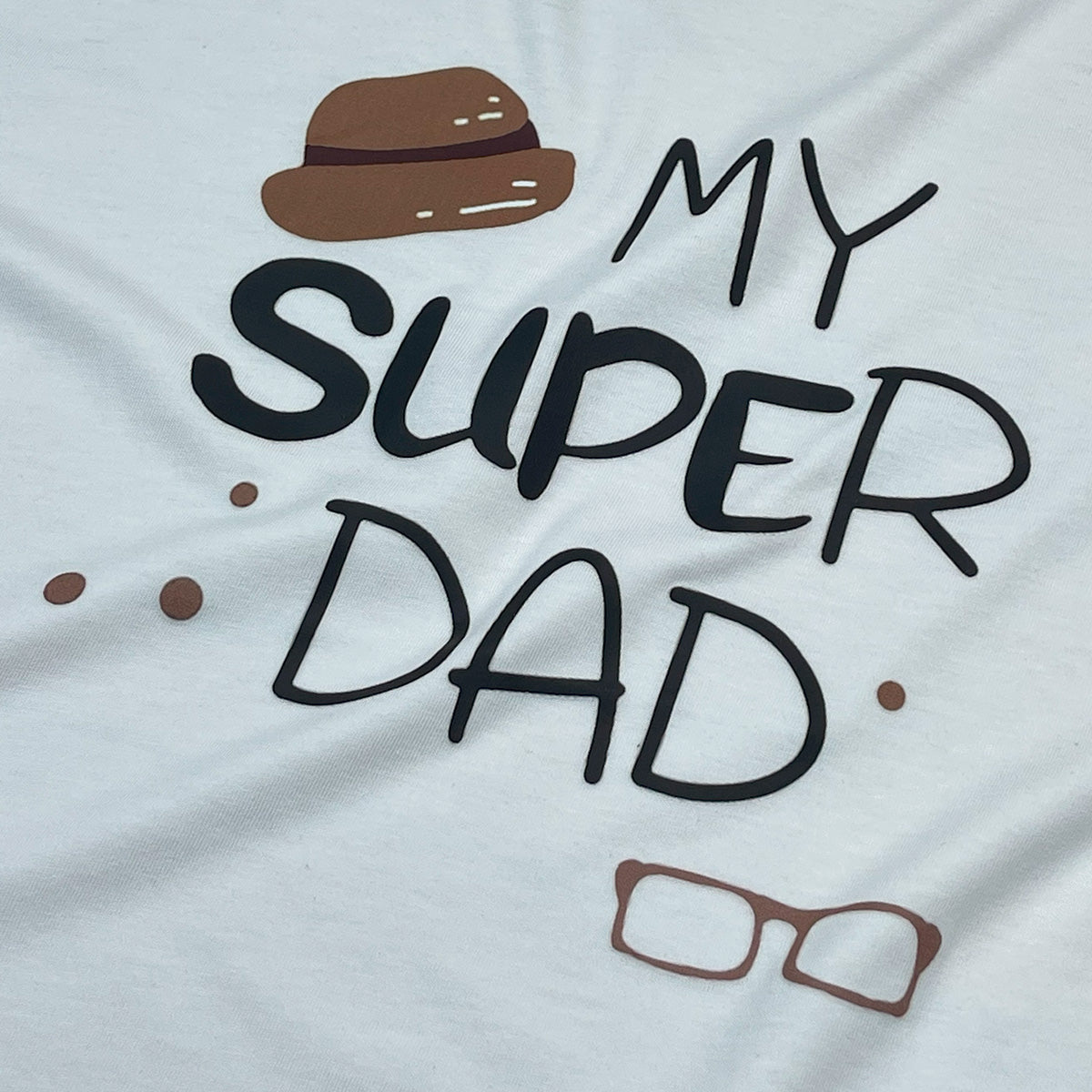 Camiseta Masculina Branca My Super Dad