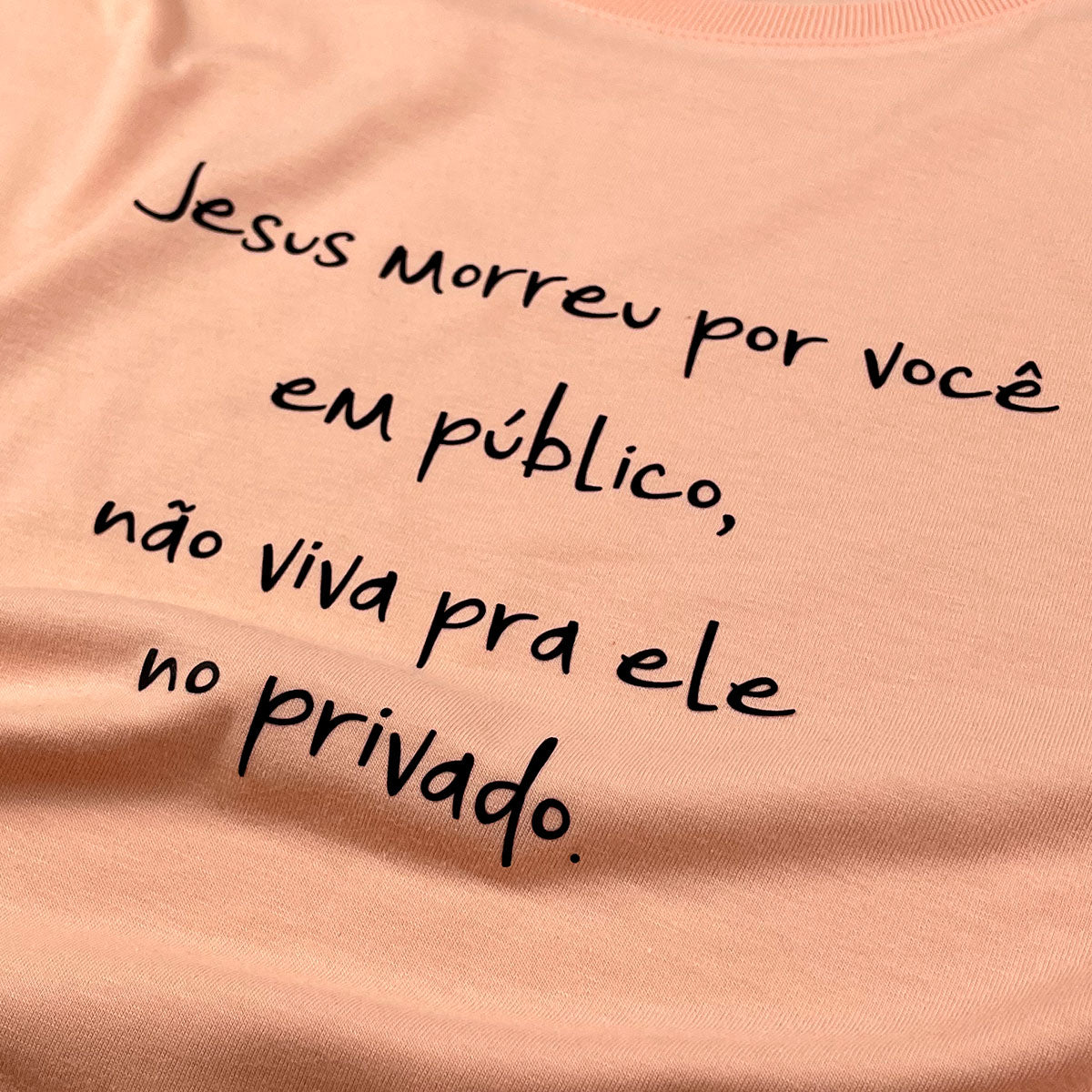 Camiseta Feminina Salmão Jesus Morreu Por Você