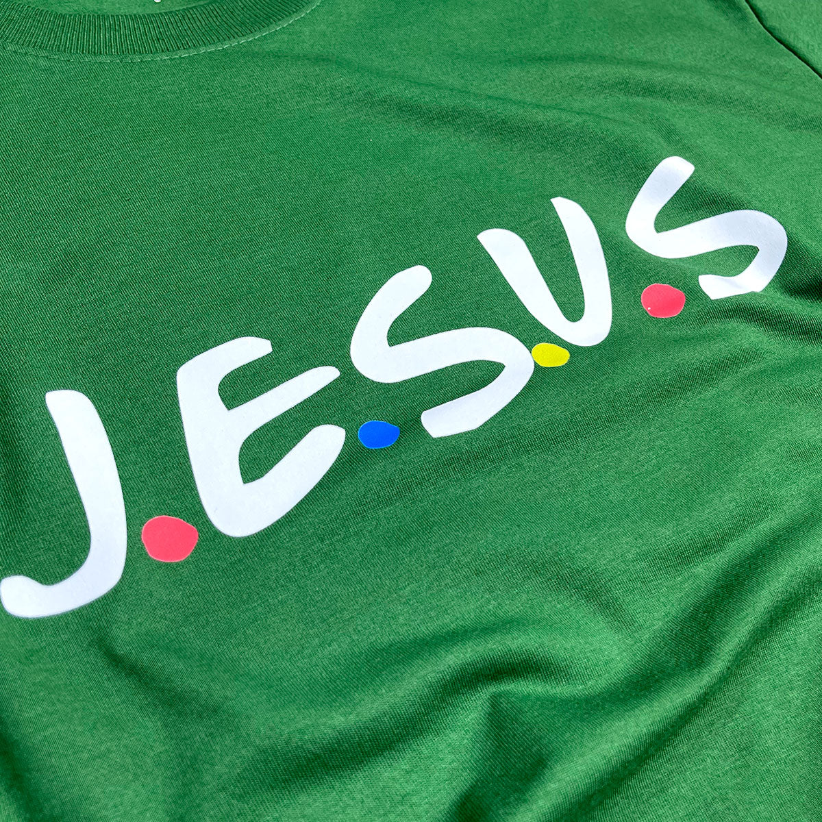 Camiseta Masculina Verde J.E.S.U.S