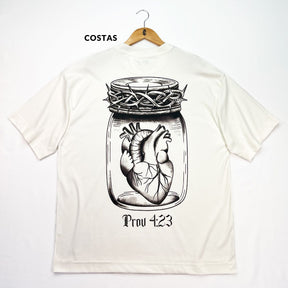 Oversized Off White Full Guarda Teu Coração Prov 4:23