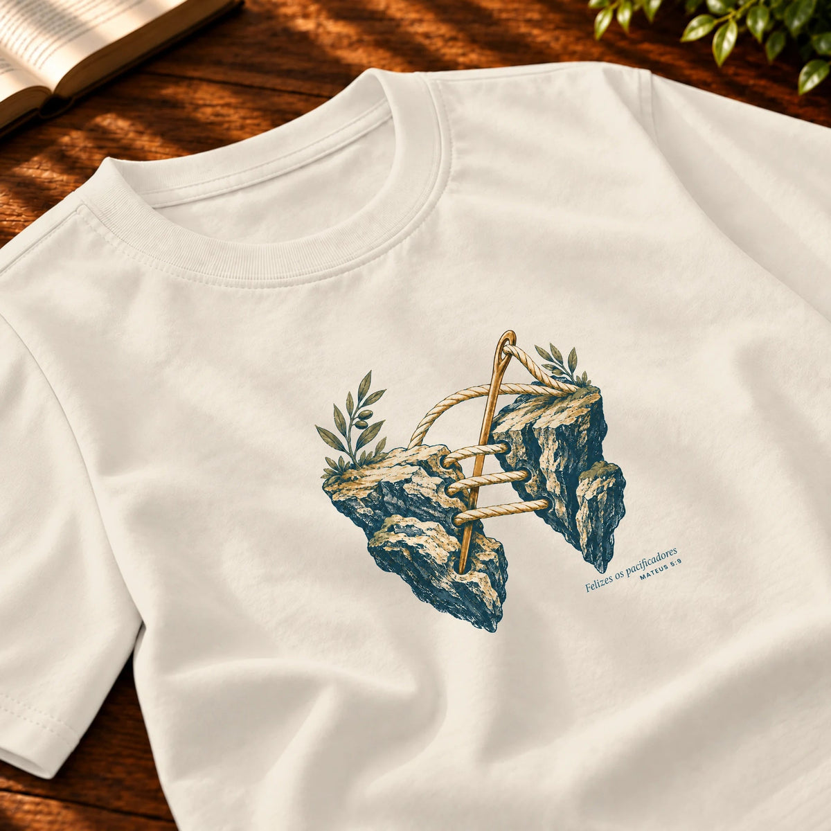 Camiseta Masculina Off White Felizes os pacificadores