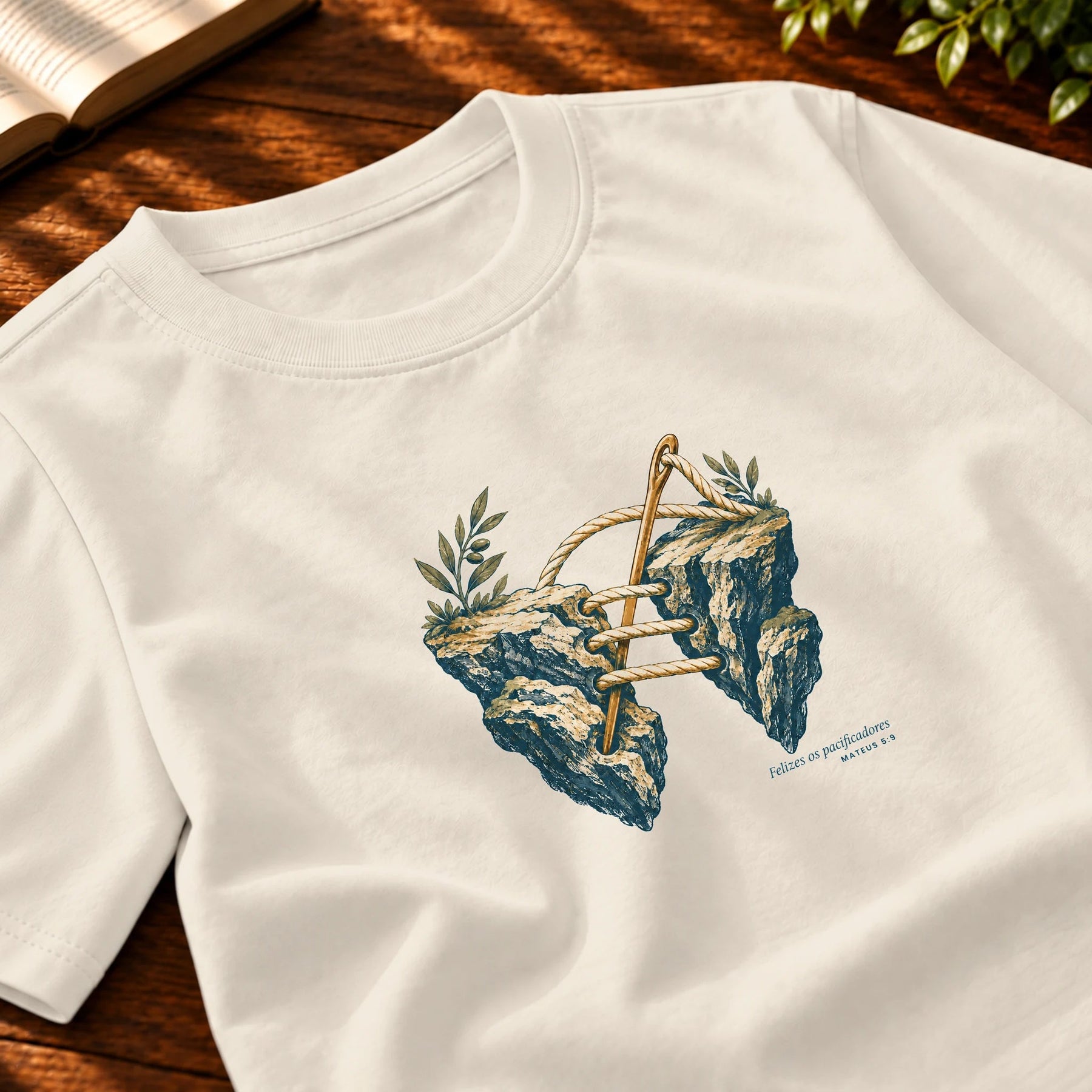 Camiseta Masculina Off White Felizes os pacificadores