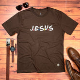 Camiseta Masculina Marrom J.E.S.U.S