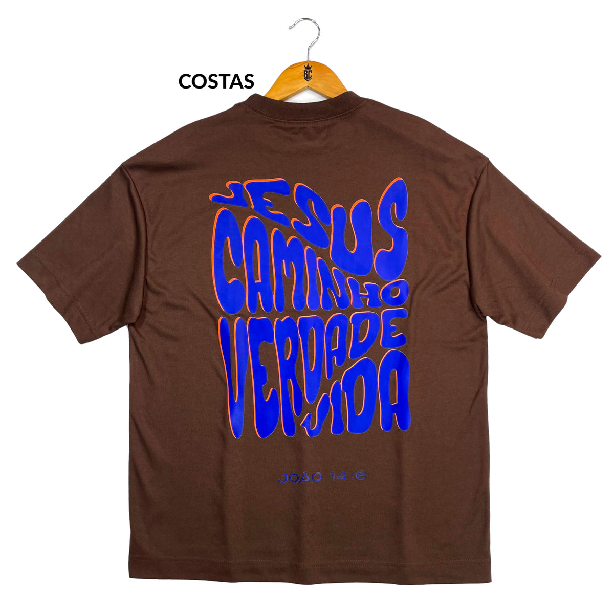 Oversized Marrom Full Jesus Caminho Verdade