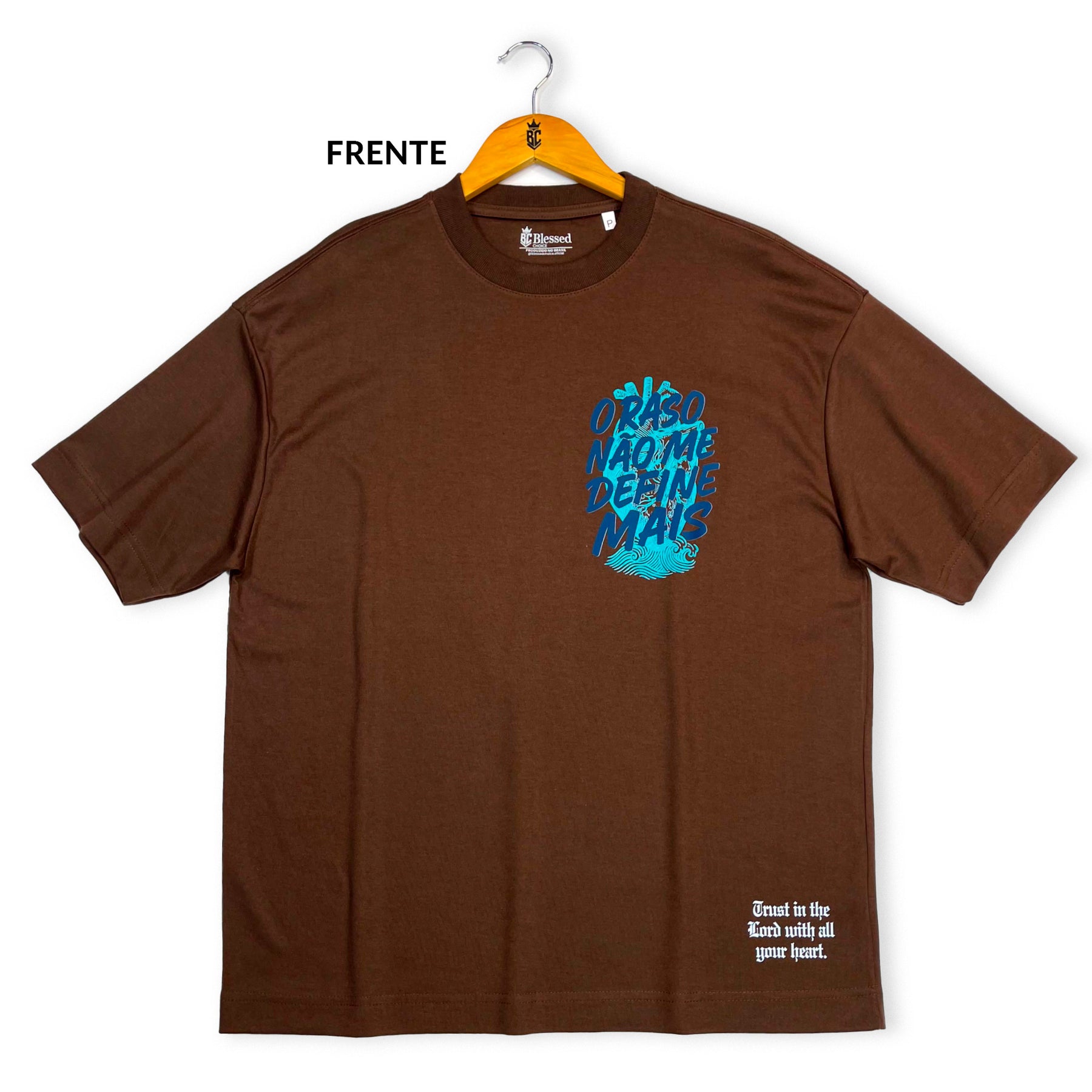 Oversized Marrom Full O Raso Não Me Define Mais