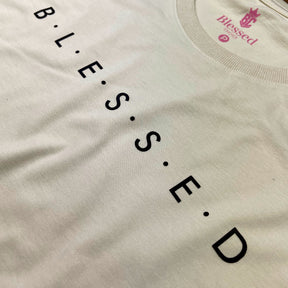 Camiseta Feminina Off White B.L.E.S.S.E.D