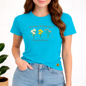 Camiseta Feminina Turquesa Deus faz Florescer