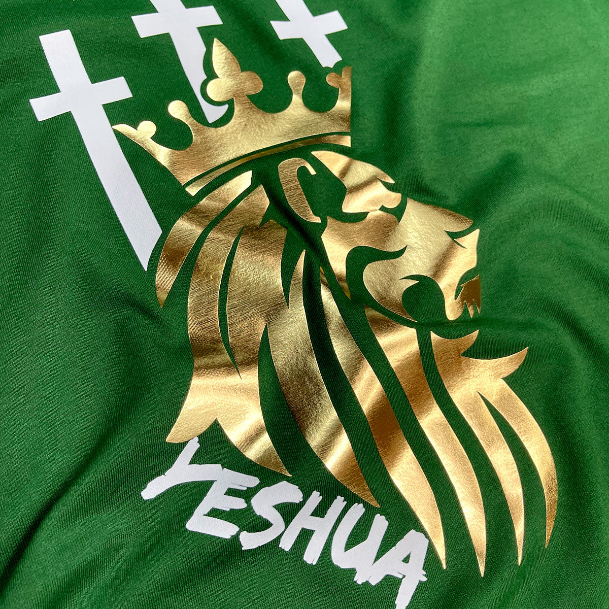 Camiseta Masculina Verde Leão Yeshua