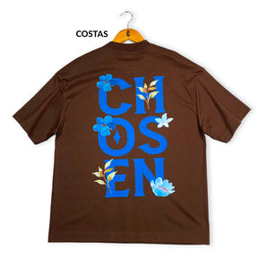 Oversized Marrom Full Chosen Flores