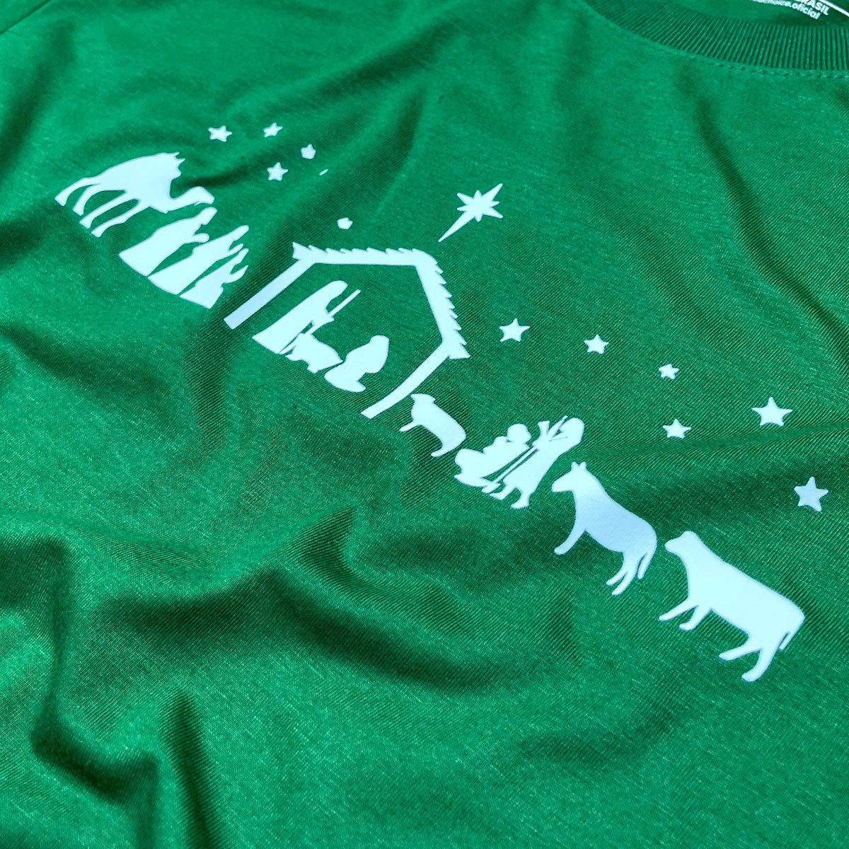 T-Shirt Infantil Verde O Nascimento