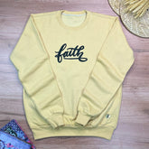 Moletom Caqui Aplique Faith