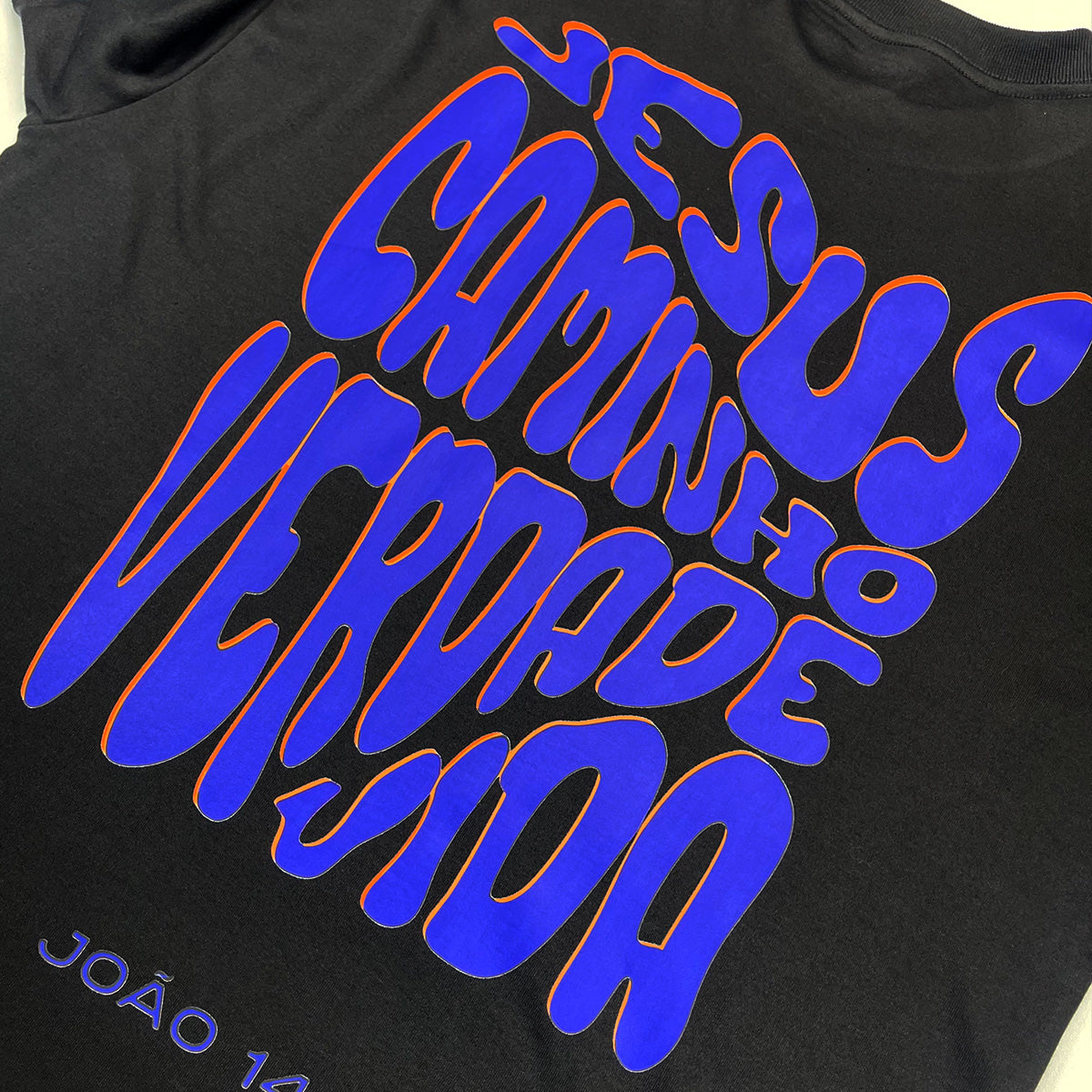 Oversized Preta Full Jesus Caminho Verdade