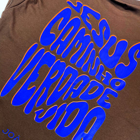 Oversized Marrom Full Jesus Caminho Verdade