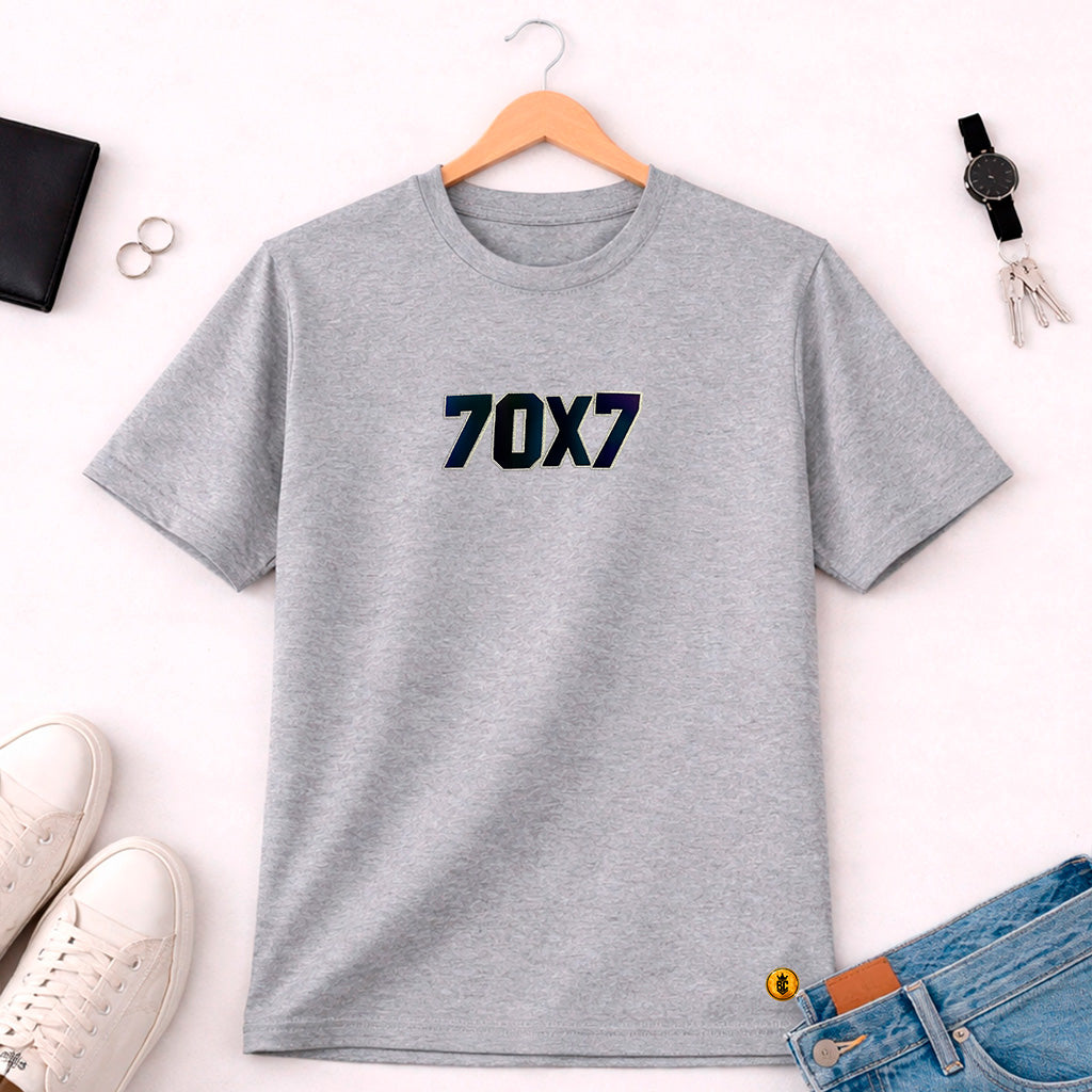 Camiseta Masculina Cinza 70x7 Aplique