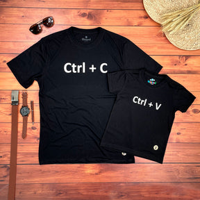 Kit Pai e Filho Preto Ctrl+C Ctrl+V