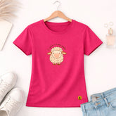 Camiseta Feminina Pink O Senhor é o Meu Pastor Ovelha