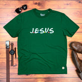 Camiseta Masculina Verde J.E.S.U.S