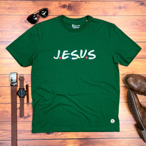 Camiseta Masculina Verde J.E.S.U.S