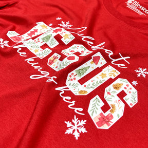 Camiseta Feminina Vermelha Celebrate Jesus