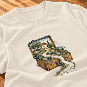 Camiseta Feminina Off White O Pai corre ao encontro