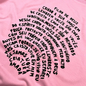 Camiseta Feminina Rosa Digital Filho De Deus