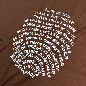 Camiseta Feminina Marrom Digital Filho De Deus