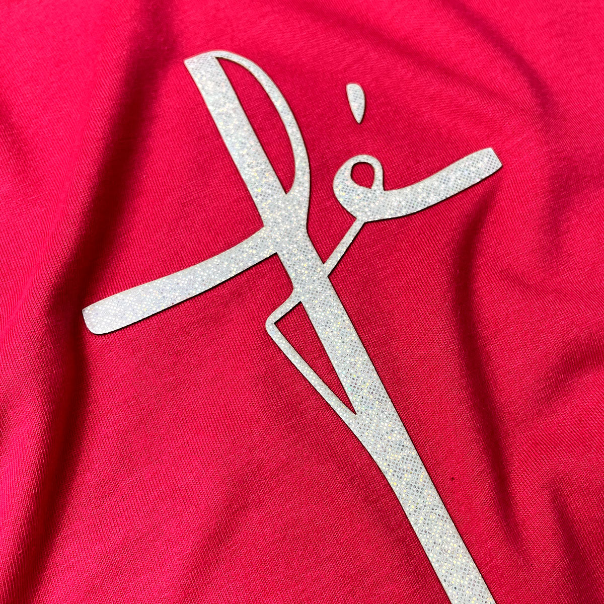 Camiseta Feminina Pink Fé Aplique