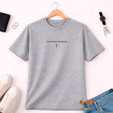 Camiseta Masculina Cinza Tua Graça Me Basta