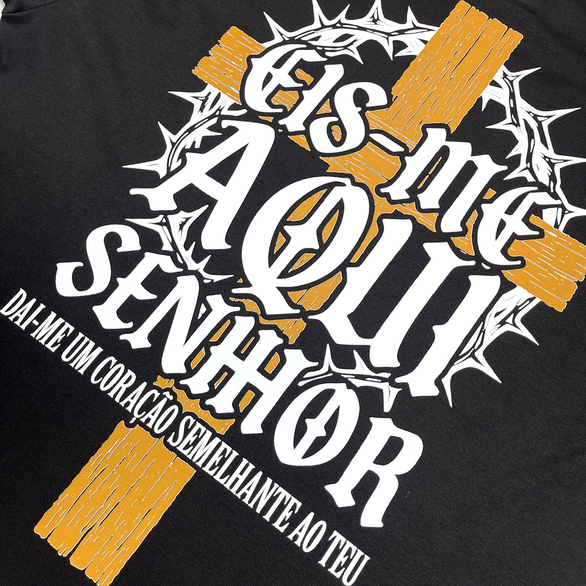 Oversized Preta Full Eis me Aqui Senhor