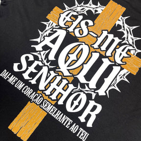 Oversized Preta Full Eis me Aqui Senhor