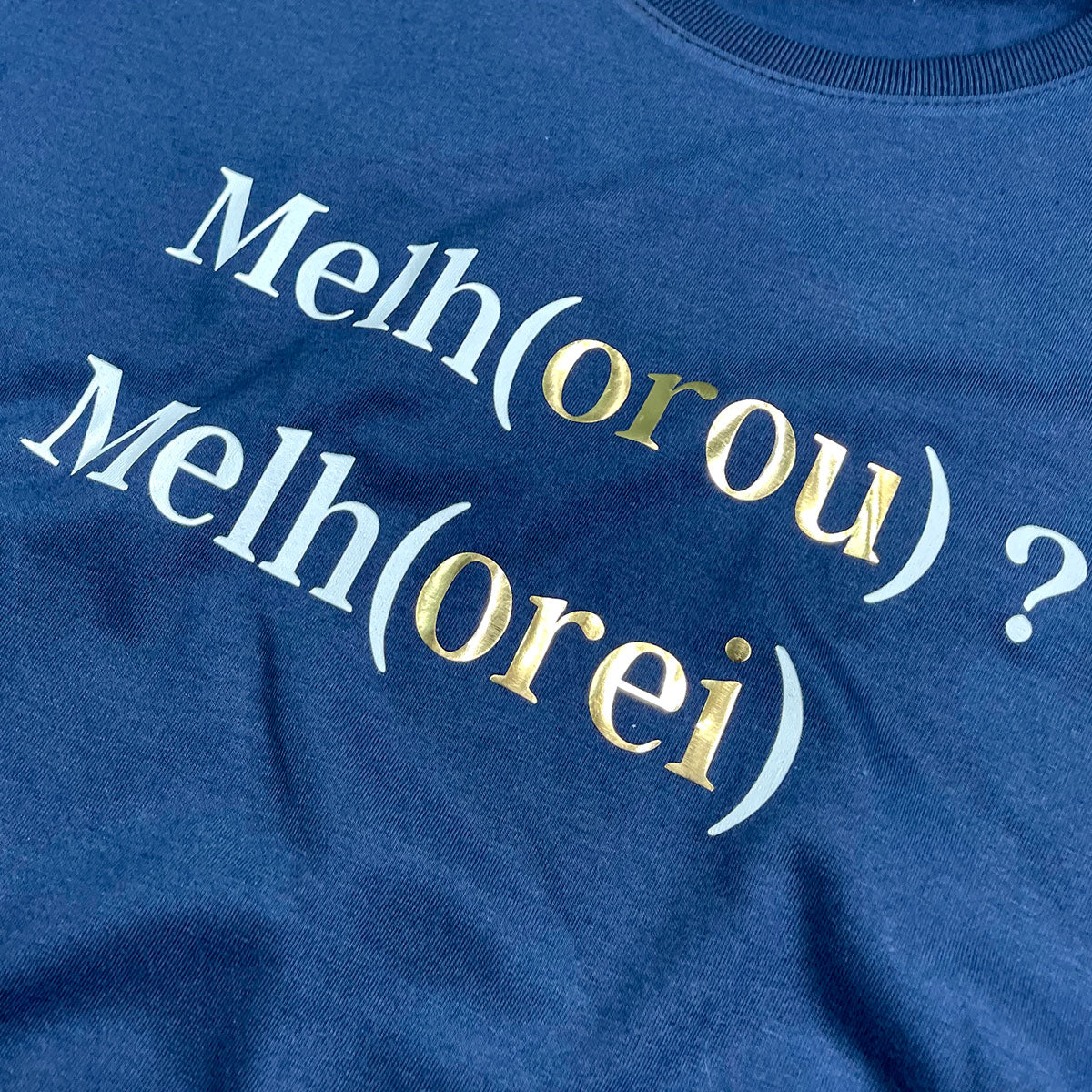 Camiseta Feminina Azul Melho(orou) ? Melh(orei)