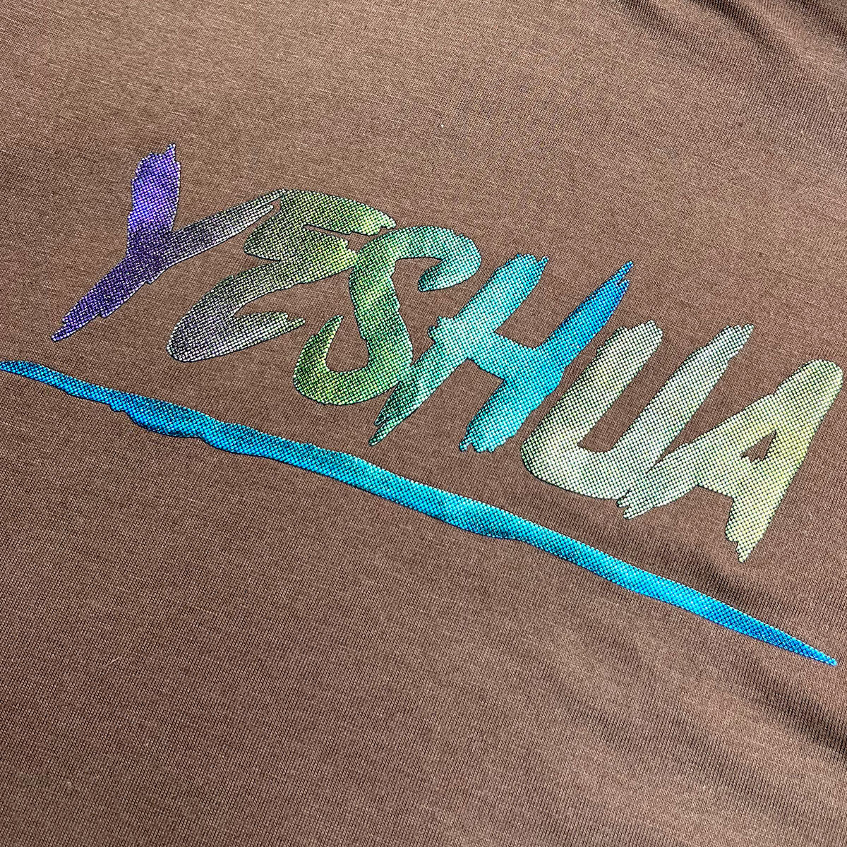 Camiseta Masculina Marrom Aplique Camaleão Yeshua