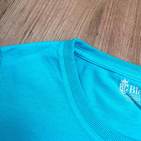 Camiseta Feminina Turquesa Aplique Always