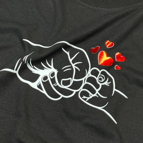 Camiseta Masculina Preta Toque de Pai e Filho(a)