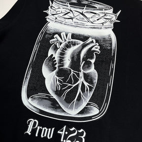 Moletom Canguru Com Capuz Preto Guarda Teu Coração Prov 4:23
